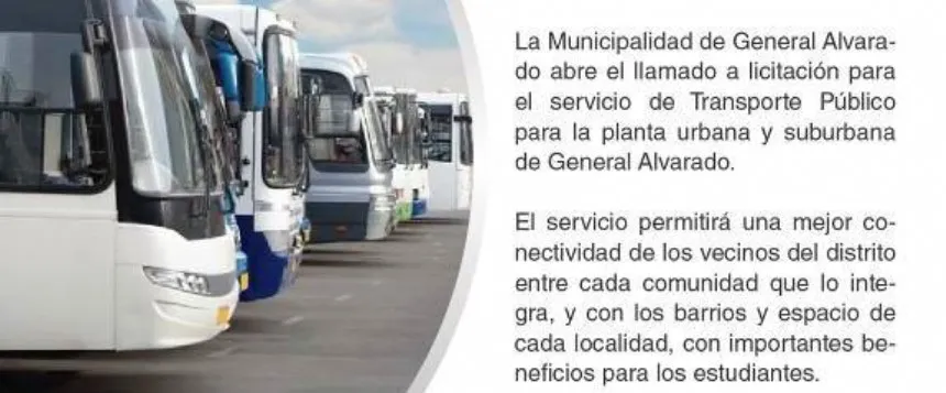 Noticias de Miramar. Licitan Transporte Público en Miramar