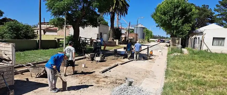 Noticias de Loberia. Pavimentación en Tamangueyú