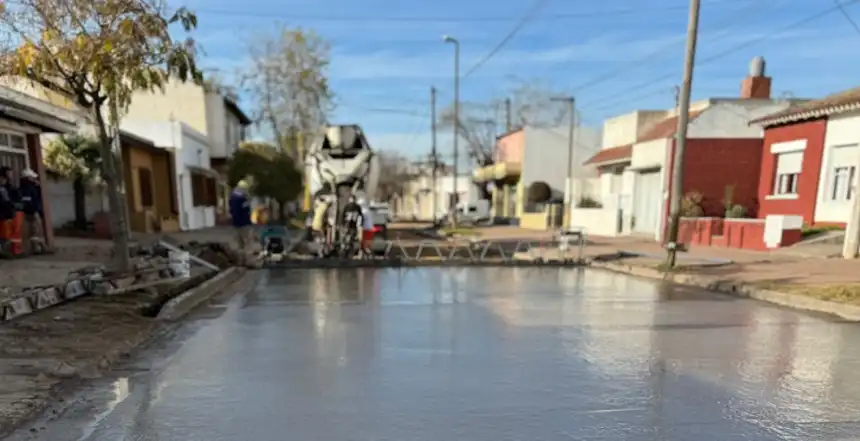 Noticias de Balcarce. Recomposición del pavimento en calle 11