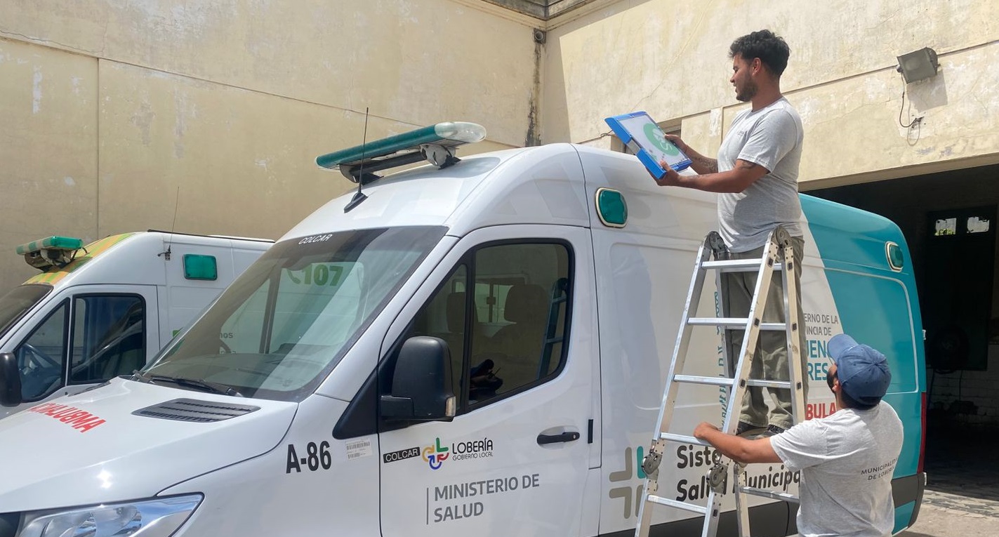 Noticias de Loberia. Ambulancia con conectividad satelital en Lobería