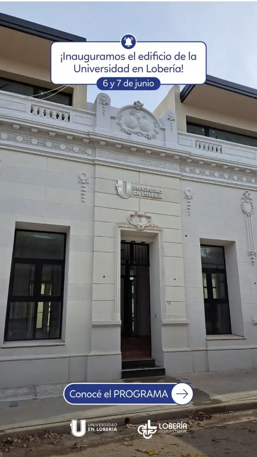 Noticias de Loberia. Inauguran el edificio de la Universidad