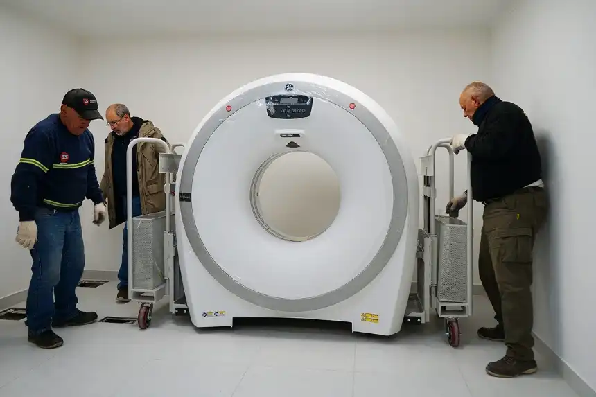 Noticias de Necochea. Llegó el tomógrafo para el hospital municipal