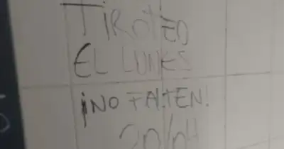 Alerta en educación por pintadas en escuelas sobre tiroteo
