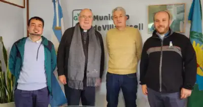 Villa Gesell. Giobando visitó Villa Gesell y se reunió con el intendente