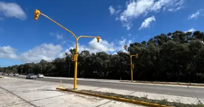 General Pueyrredon. Infraestructura vial mejora el tránsito en avenida Jorge Newbery