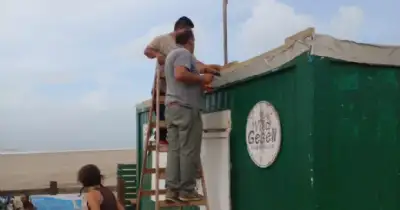 Villa Gesell. Mejoras en el puesto de guardaparques de la reserva del Faro Querandí