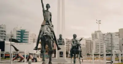 General Pueyrredon. Puesta en valor del monumento a Cervantes en Mar del Plata