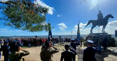 Tandil. Tandil celebró su aniversario 203 con un acto en el Parque Independencia